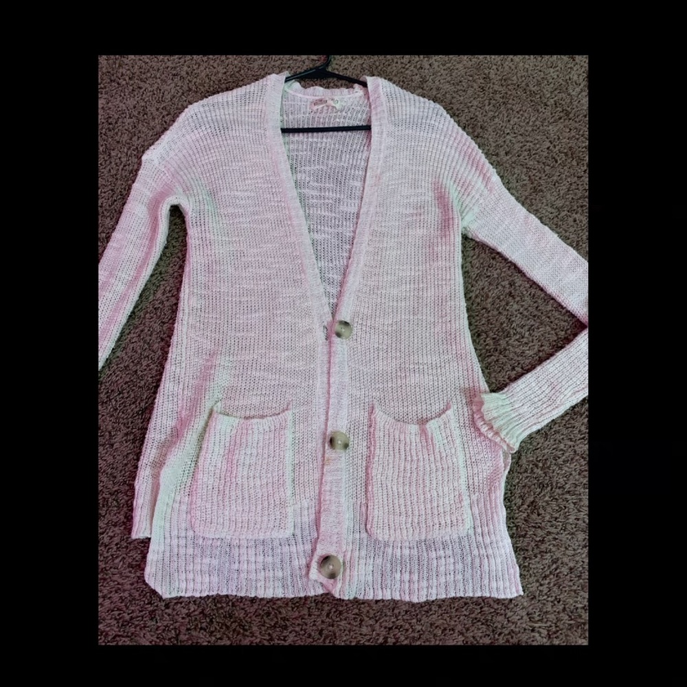 White Hollister cardigan